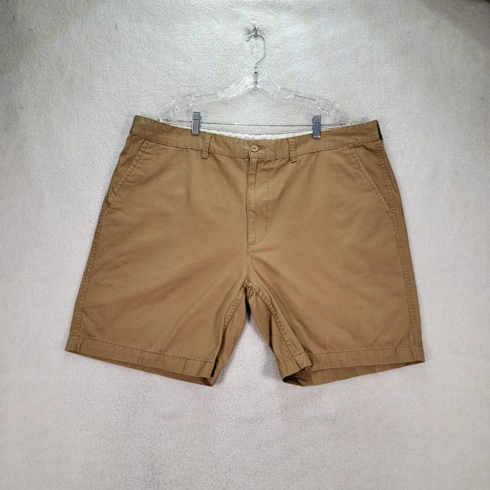 St. John's Bay Brown Pure Cotton High Rise Classic Preppy Chino Shorts